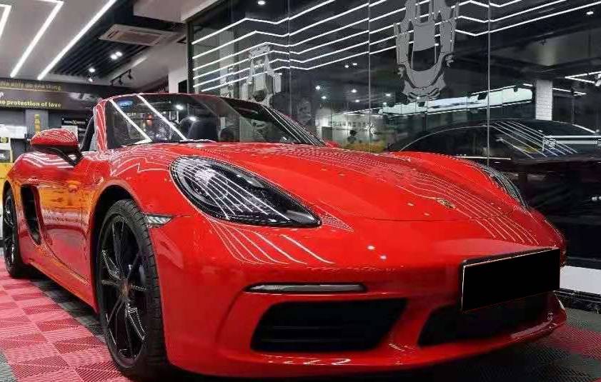 保时捷718Boxster贴车效果